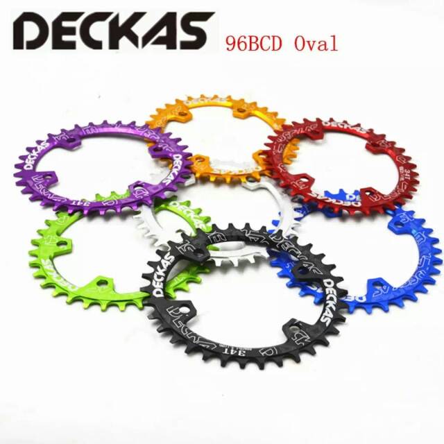Single chainring Oval BCD96 asymetris Deckas 32T