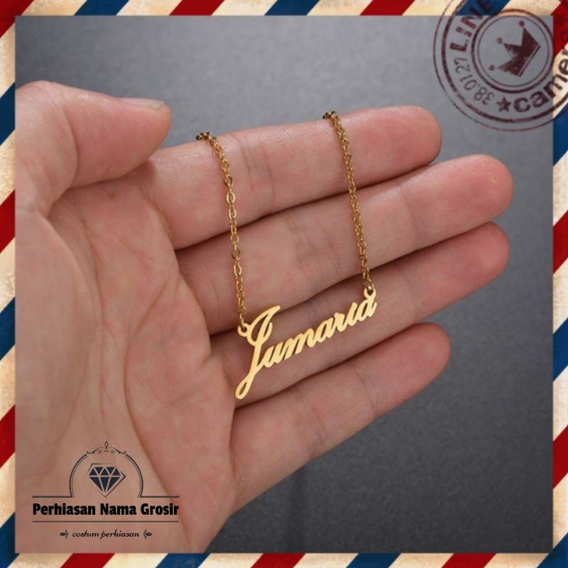 kalung nama anti karat kalung nama custom kalung nama anak kalung nama dewasa