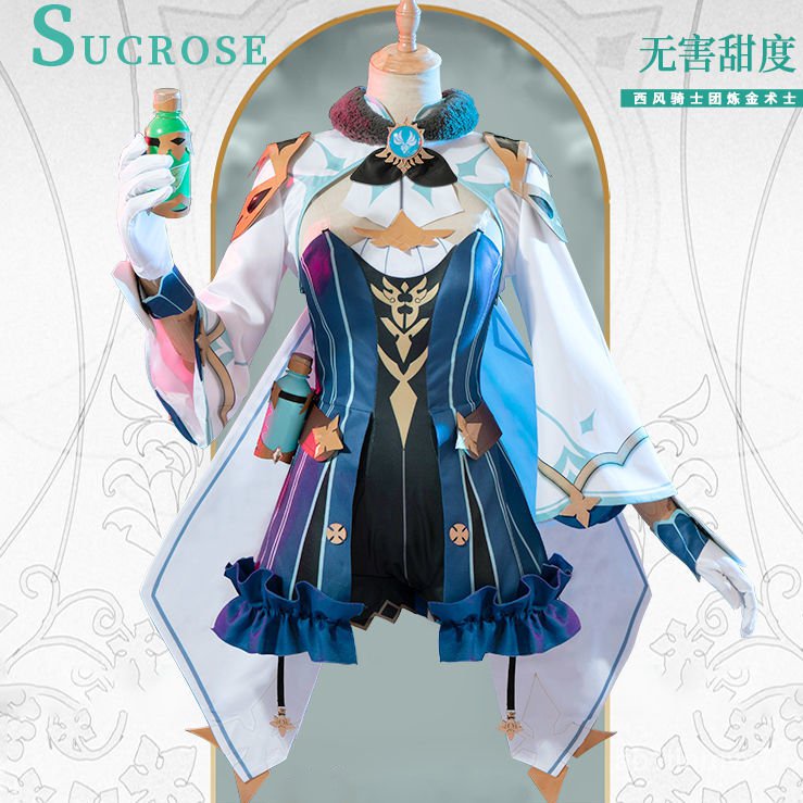 Sucrose Game Genshin Impact Cosplay Costume Cute Sucrose Genshin Impact Cosplay Uniform Halloween