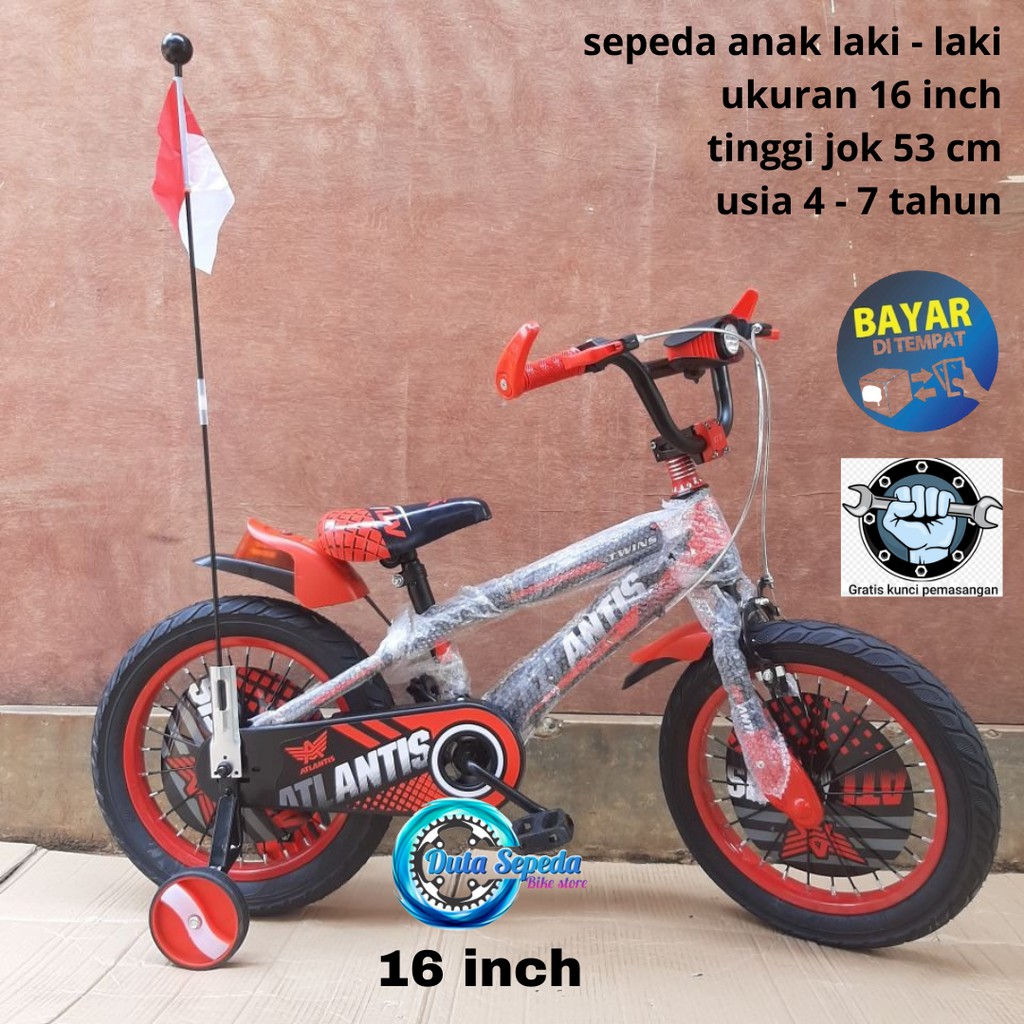  Sepeda  anak laki  BMX 16 inch Shopee Indonesia