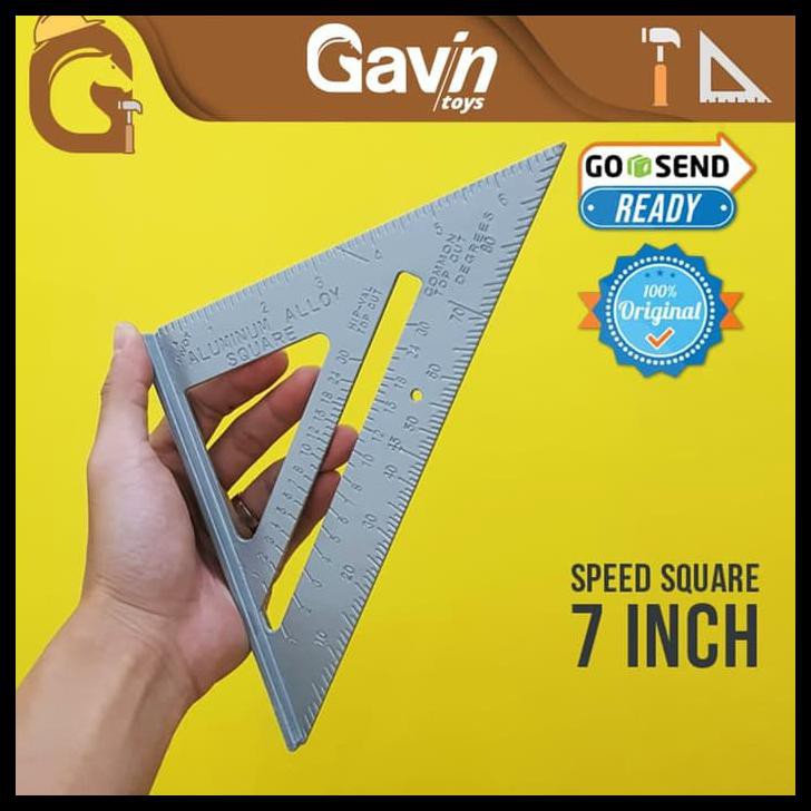 

Speed Square Combination Square Aluminum Penggaris Siku Sudut Tukang-T