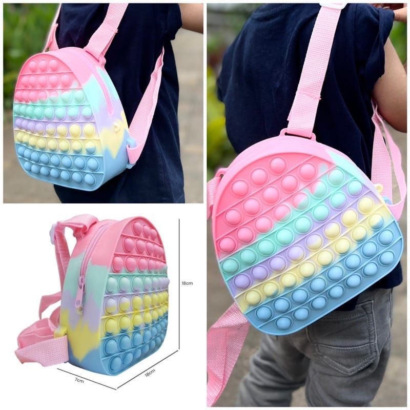 RANSEL ANAK POP IT BACKPACK ANAK POP IT TAS ANAK POP IT
