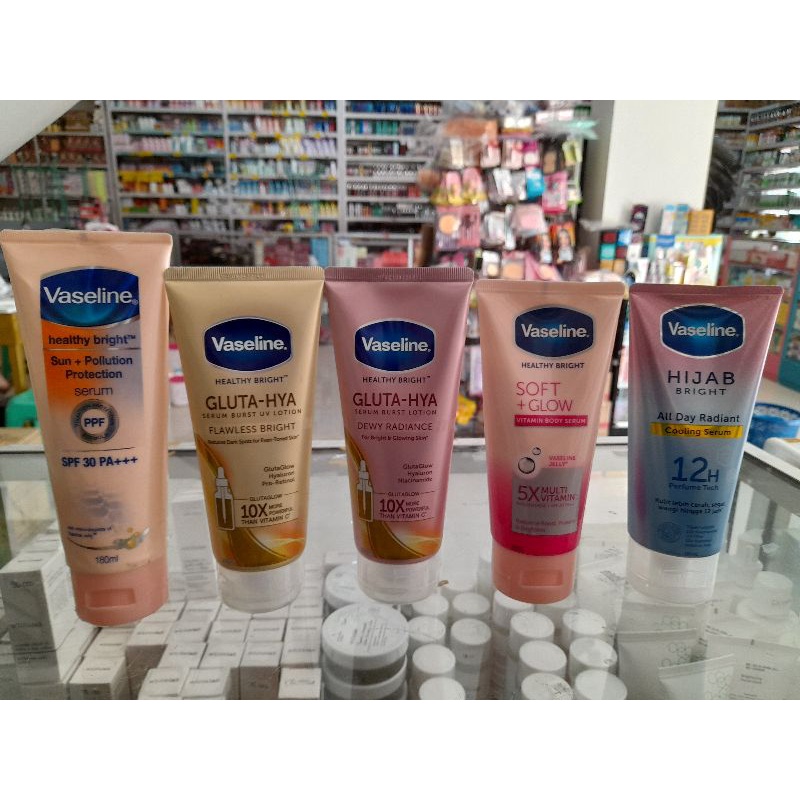 Vaseline Gluta  || Hijab All Day Radiant vitamin body Serum vaselin hand body || Purbasari White Glo