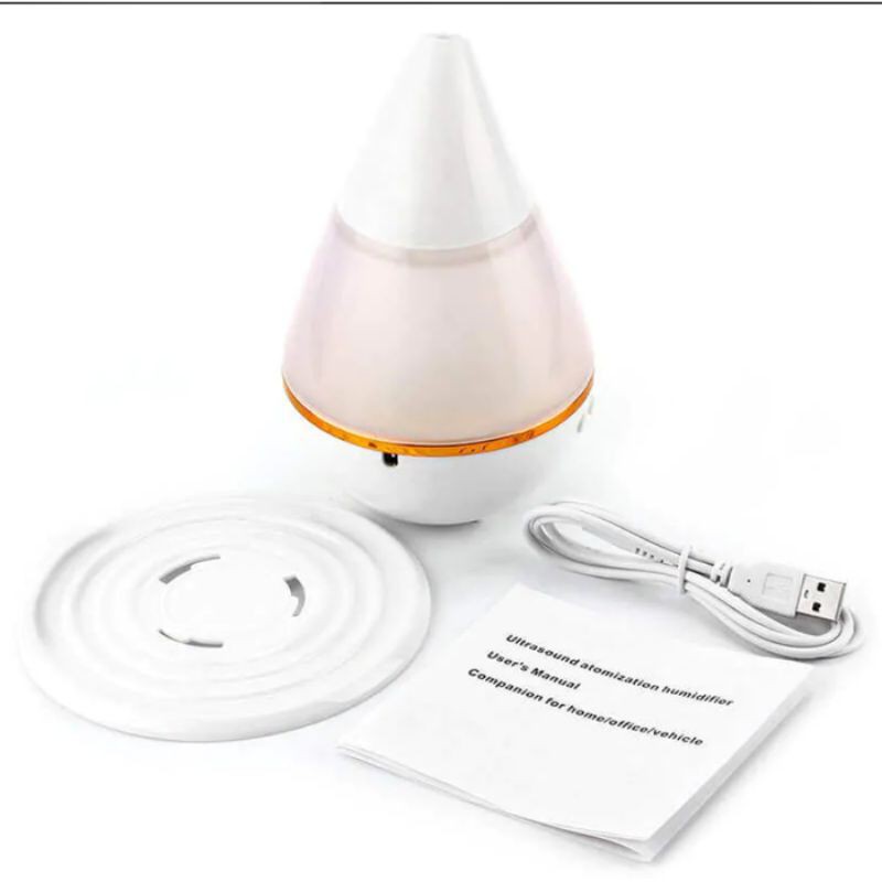 Humidifier Diffuser Aromaterapi LED Unik Gratis Essential Oil Aromatherapy Disfuser Ultrasonic Pelembab Ruangan Ac