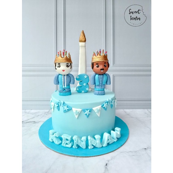 

KUE ULANG TAHUN ONDEL-ONDEL/ ONDEL-ONDEL BIRTHDAY CAKE 18CM