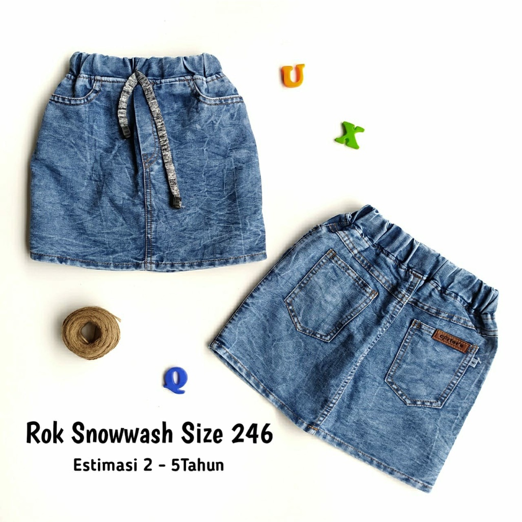 2-5 Tahun Rok Mini Snowwash Anak 246