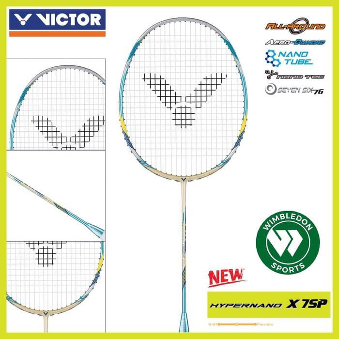 RAKET BADMINTON VICTOR HYPERNANO X 7 SP W / RAKET VICTOR HX-7SP W