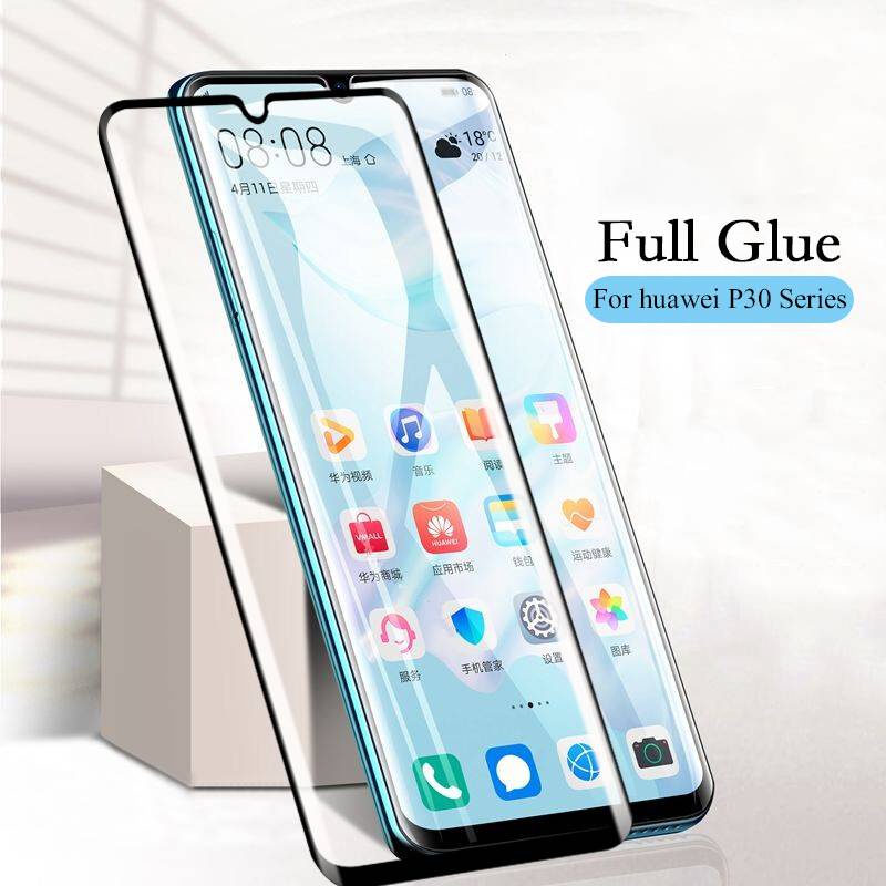 9D Full Glue Tempered Glass Huawei Nova 8i 7i 7 SE 5T 3 3i 4 4e 2 Lite Y7A Y7p 2020