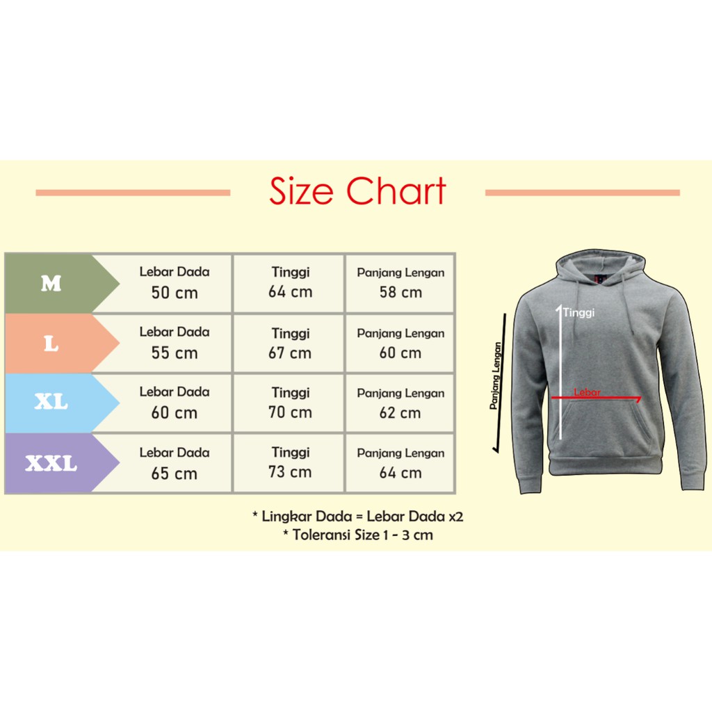 YUDAZ Hoodie Jumper Brooklyn Size M-XXL (Pria & Wanita)