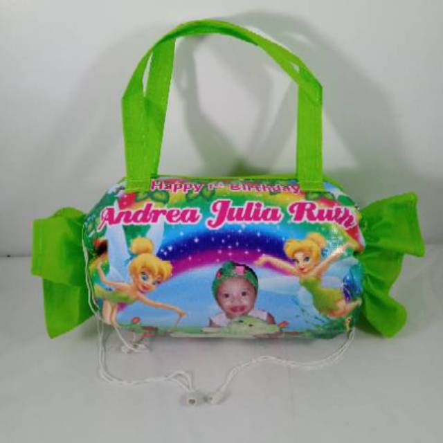 

Tas Ultah Bentuk Permen/ Tas Ulang Tahun Model Permen