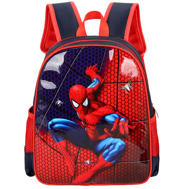 SUNEIGHT Tas Ransel Sekolah Anak Kartun Lucu Karakter Spiderman - B303