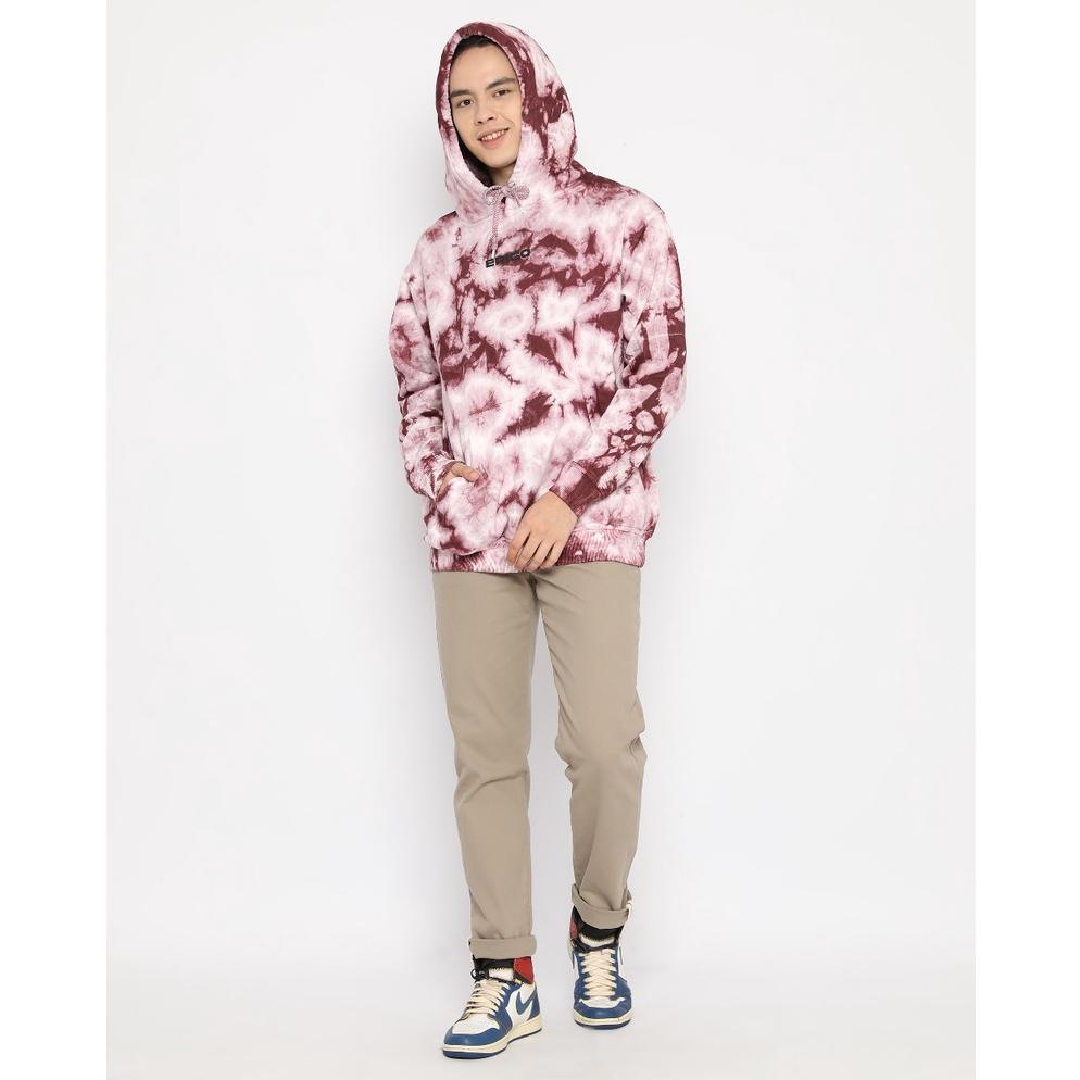 MALL Erigo Hoodie Tie Dye Lutry Burgundy