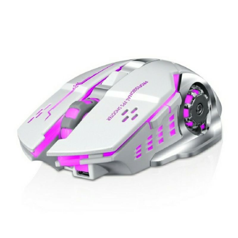 SKU-1059 MOUSE GAMING WIRELESS LED TWOLF Q13 RGB SILENT MOUSE