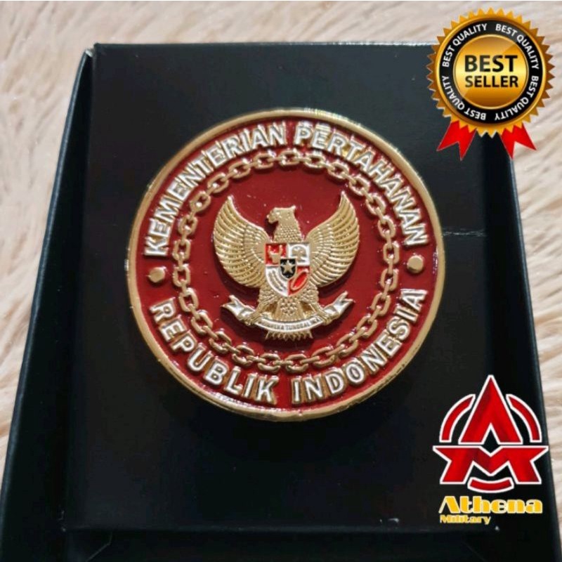 Emblem KEMHAN | emblem baret KEMHAN Terbaru | Emblem Kementrian Pertahanan Terbaru | atribut Kementrian Pertahanan.