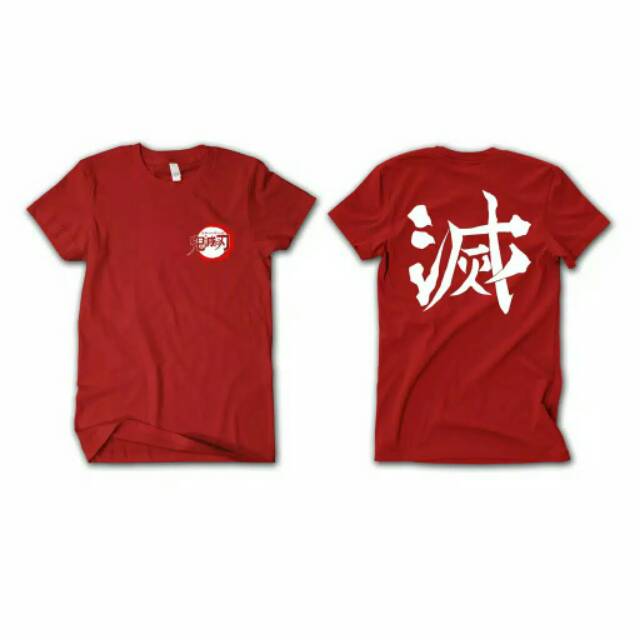 KIMETSU NO YAIBA KAOS TSHIRT ANIME TANJIRO NEZUKO ZENITSU COSPLAY