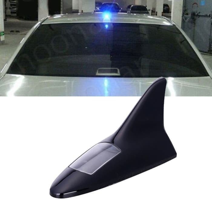 BAROKAH GAMIS SPOILER CAR WING MOBIL SHARK FIN LED LAMPU TENAGA SURYA SOLAR RECHARGE