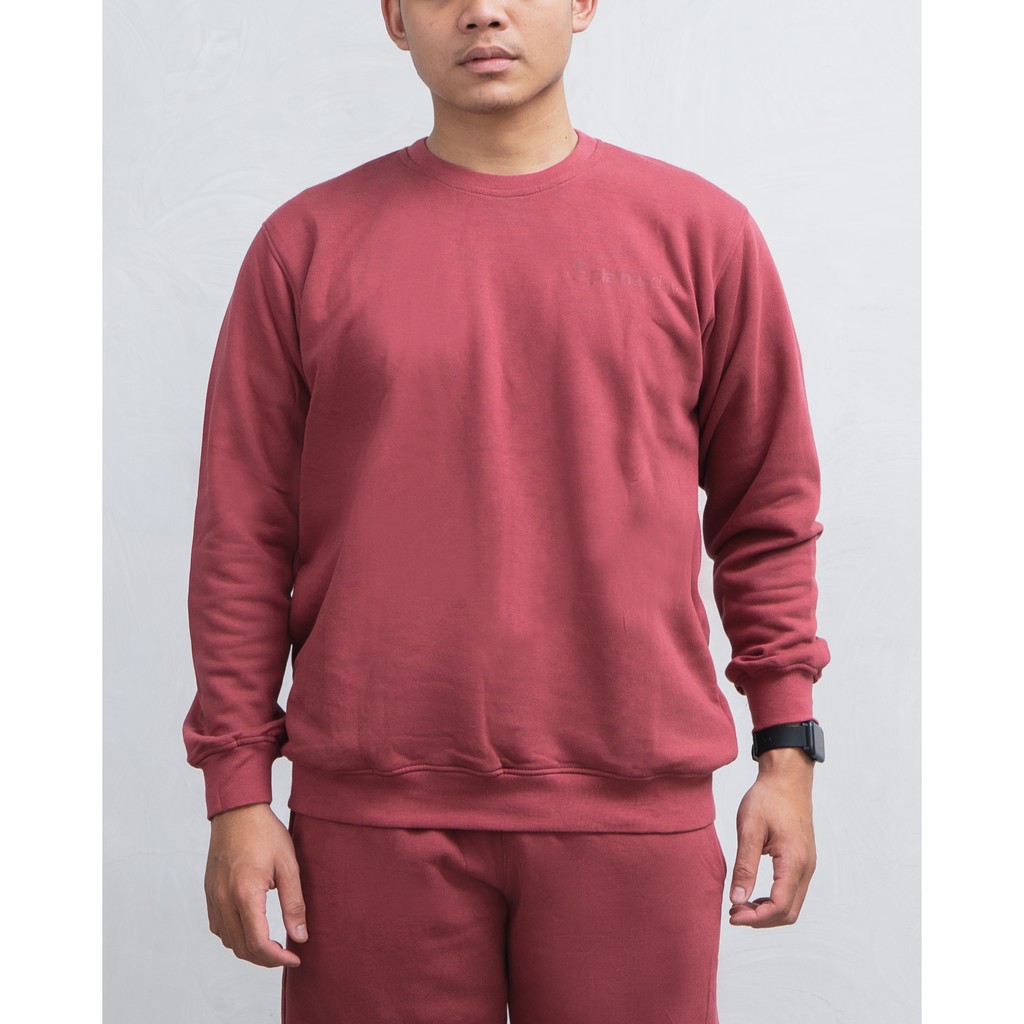 PLAIN CREWNECK by PAD - AUBURN RED