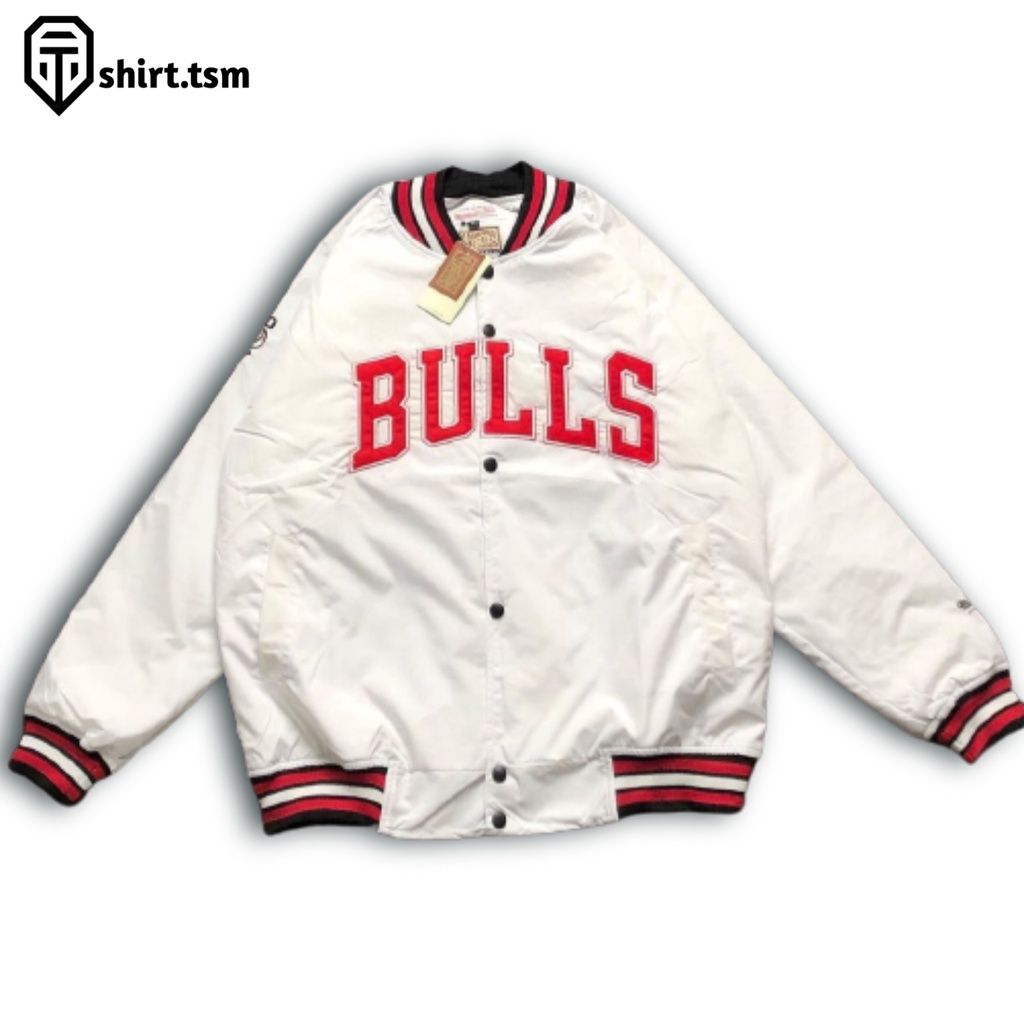 Varsity Jacket BULLS Original Full Bordir - Jaket Baseball NBA