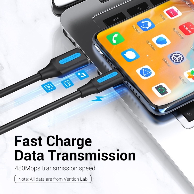 kabel data usb type c 3A fast charging vention