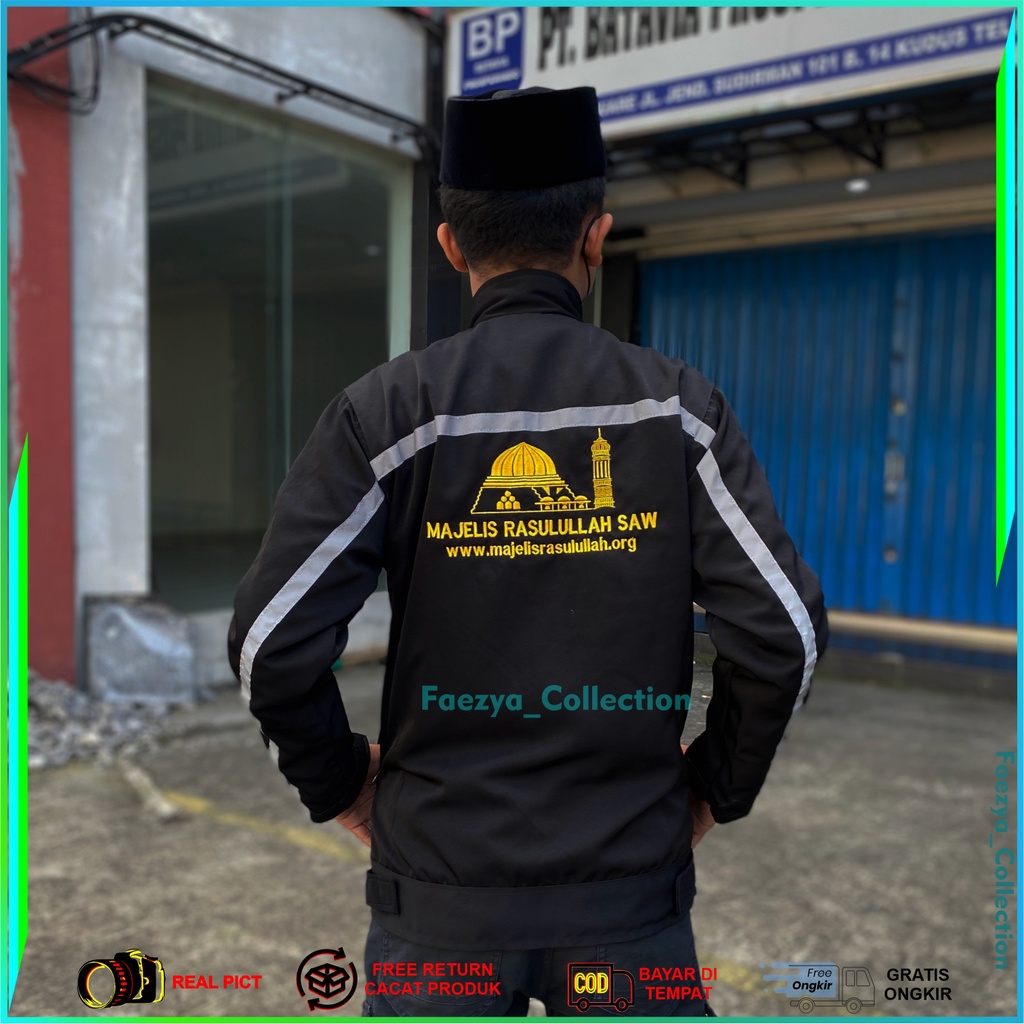 Jaket Majelis Rasulullah Saw Murah Free Ongkir, Jaket Majelis Rosulullah Saw Bahan Halus dan Nyaman.