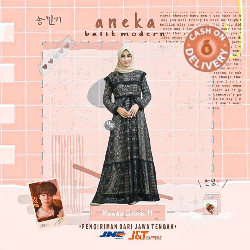 CLASSIC DRESS BROKAT LACE VINTAGE STYLE WARNA HITAM PUTIH DRESS WISUDA KONDANGAN