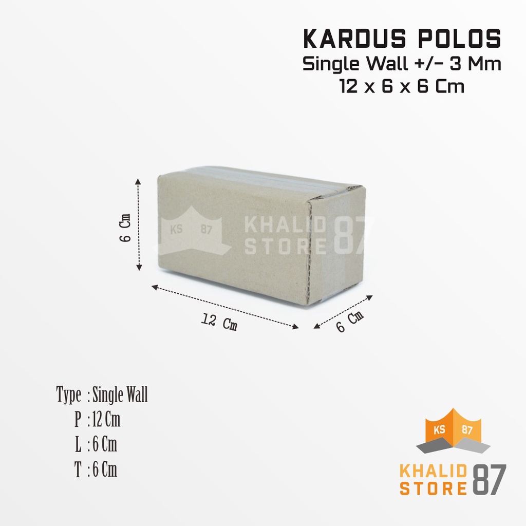 

kardus packing ukuran 12x6x6cm kardus polos dus box packing murah