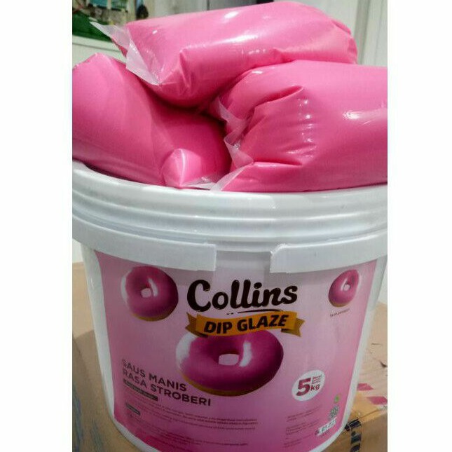 

Collins Glaze STROBERI 500gr Strawberry Dip Glaze Donat Toping