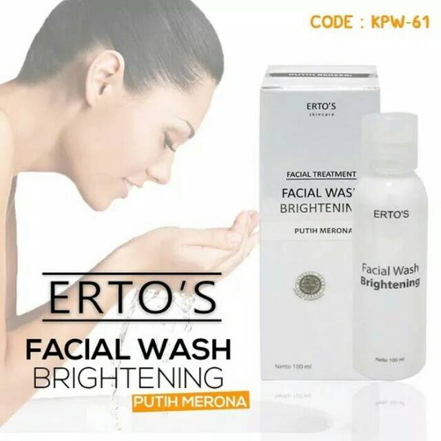 Ertos Facial Wash Brightening Erto's original berBPOM