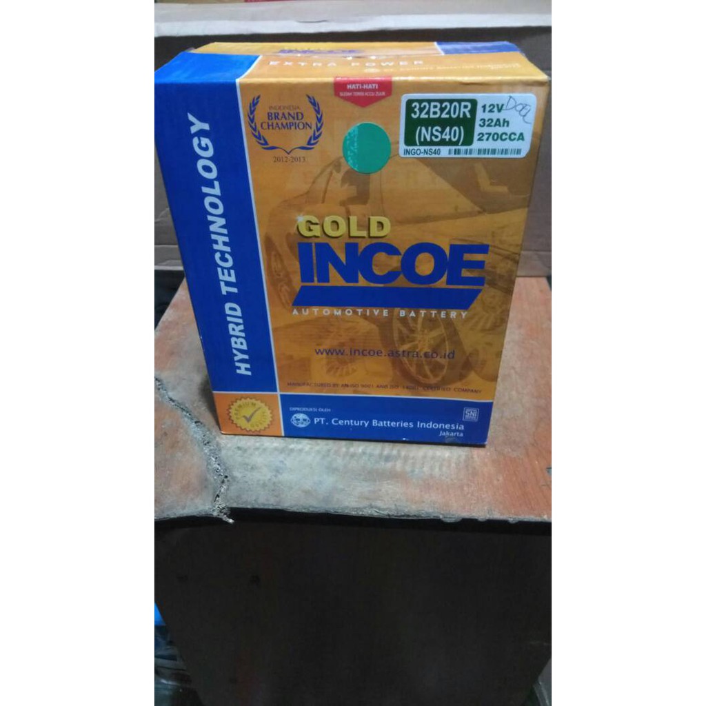 Aki INCOE GOLD NS40 12V 32AH/Amper.