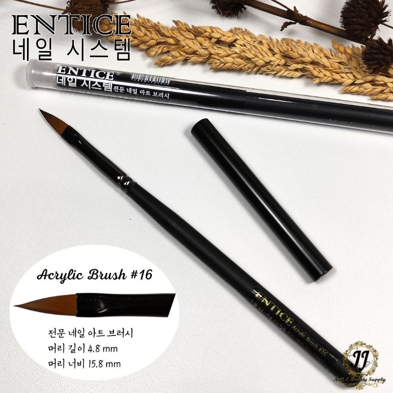 

Entice Professional Nail Art Brush / Kuas Nail Art , Acrylic Brush #16 / Aksesories Nail Art / Nail Acc / brush art / kuas nail art korea / kuas gambar nailart ori korea / kuas nail art