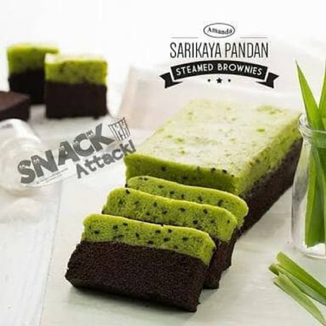 Brownies Kukus Amanda Sarikaya Pandan