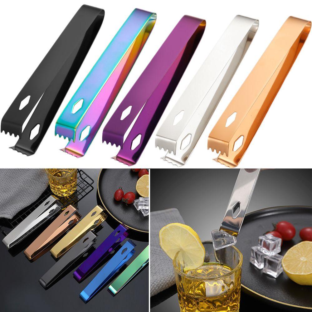 Solighter Ice Tong Reusable Bar Alat Dapur Peralatan Barbekyu Penjepit Gula