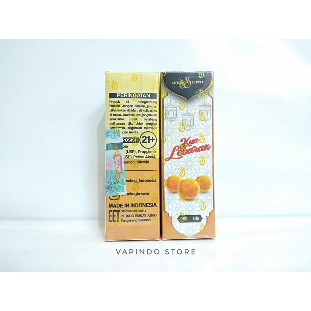 [6MG] KUE LEBARAN 60ML 6MG BY EMKAY BREWER LIMITED EDITION E LIQUID