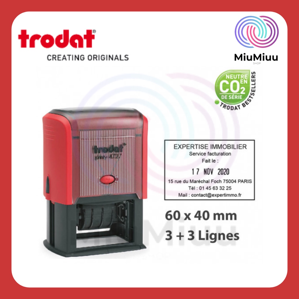 

STEMPEL TEXT TANGGAL TRODAT 4727 CUSTOM UKURAN 60X40 MM