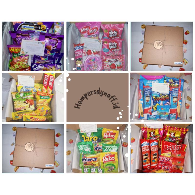 

READY STOCK HAMPERS SNACK BOX DYNAFF.ID / GIFT BOX / KADO ULTAH / KADO WISUDA