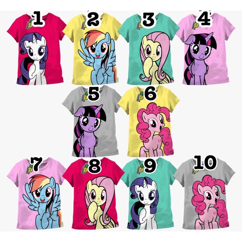 kaos pineapple kids  pineapple kids untuk anak 1-10 tahun twilight rainbow pinky rarity