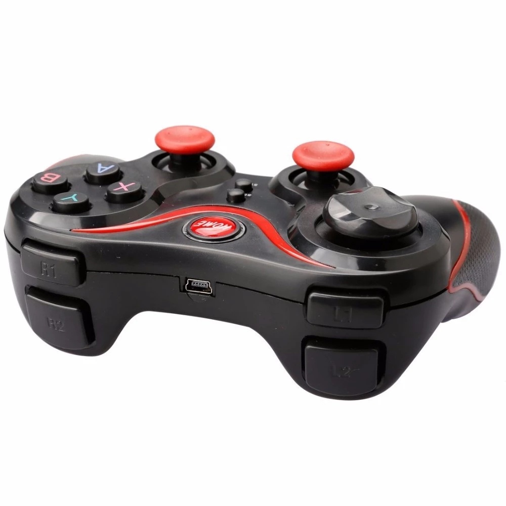 T3 Wireless Bluetooth Gamepad untuk Ponsel Android iOS Wireless Game Stick Handle untuk Holder Box