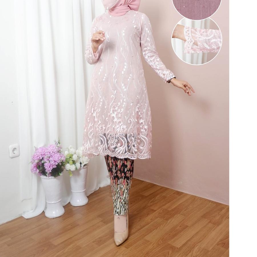 KEBAYA PESTA-SETELAN KEBAYA TUNIK TILLE-KEBAYA WISUDA-SETELAN KEBAYA WISUDA-KEBAYA WISUDA TERBARU