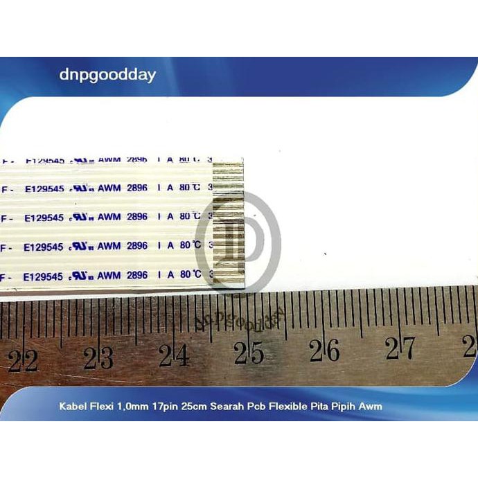 

Kabel Flexi 1,0Mm 17Pin 25Cm Searah Pcb Flexible Pita Pipih Awm Dnpgood11 Murah