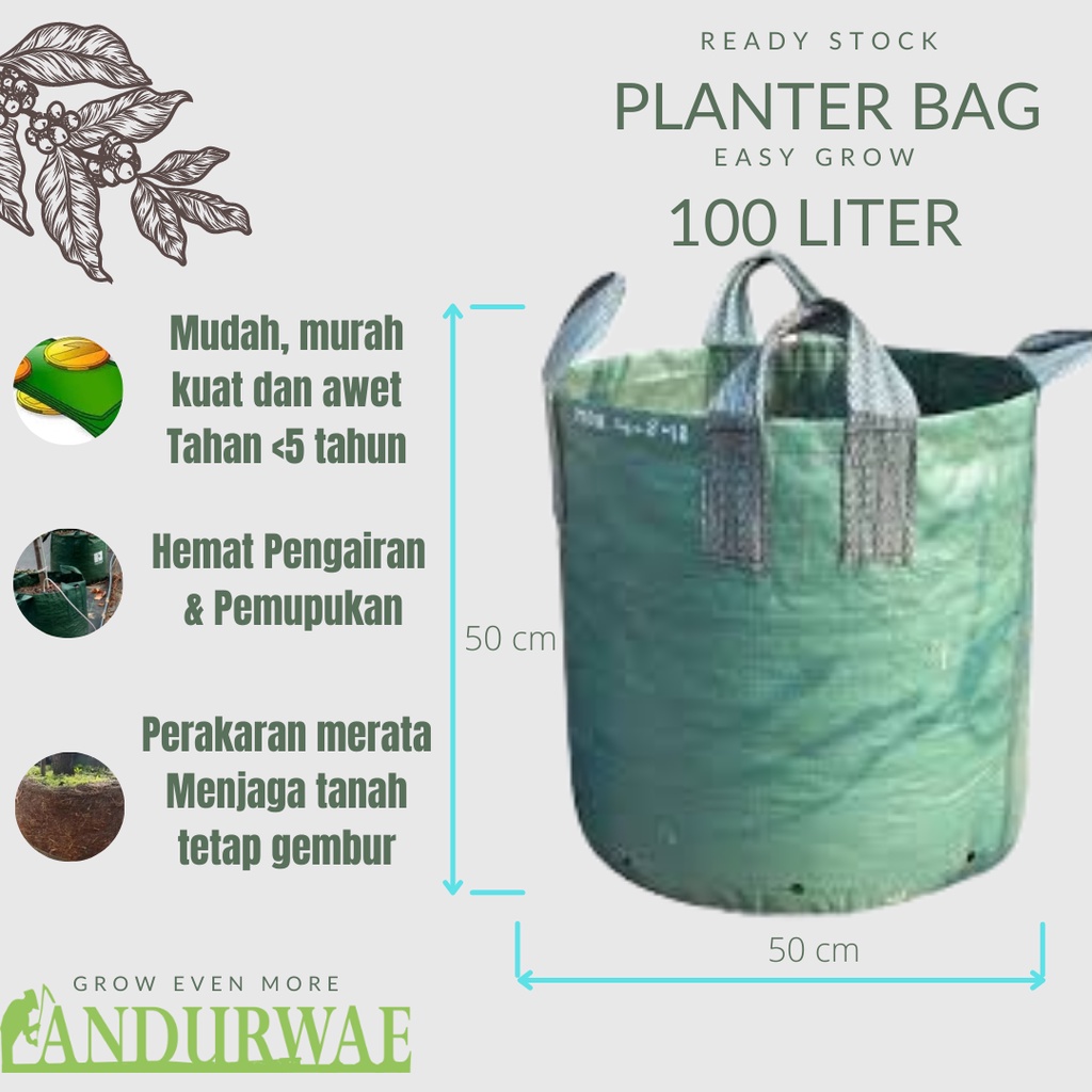 Planter Bag 100 Liter Easy Grow