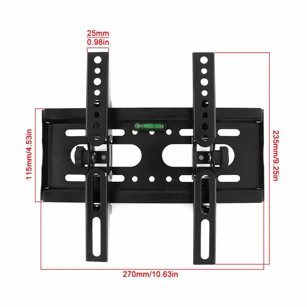 Wall Bracket TV Mount Flat Panel 20x20cm Pitch for 14-42 Inch Braket Televisi Material Besi Kokoh Berkualitas