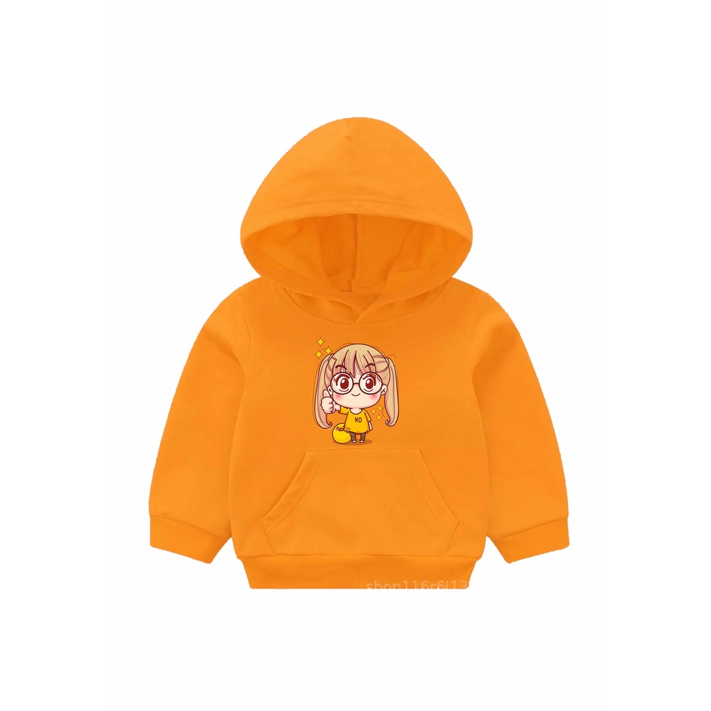 Hoodie Kawai girl Sweater Anak Fleece Pakaian Anak