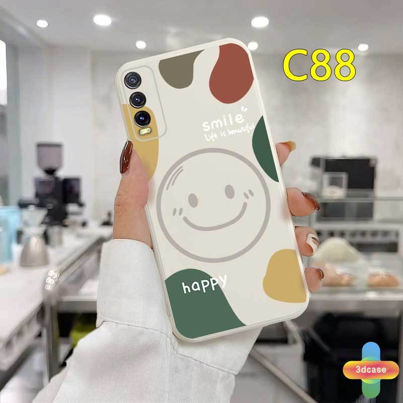 Case HP VIVO Y12S Y12 Y20 Y91C Y21 2021 Y16 Y30 Y21S Y20S Y12i Y91 Y30i Y15S Y15A Y10 Y21T Y93 Y95 Y15 Y17 Y53 Y50 Y53S Y51 2020 Y51A Y33S Y1S Y11 Y31 Y20i Y91i Y90 Y51S Y12A A54 A15 A16 5 5i C3 C25 C12 A12 Couple Happy Smile Graffiti Anti-fall Case