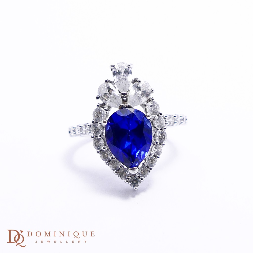 

Dominique Jewellery-Cincin Colour Stone 75% SNI DQC 1482