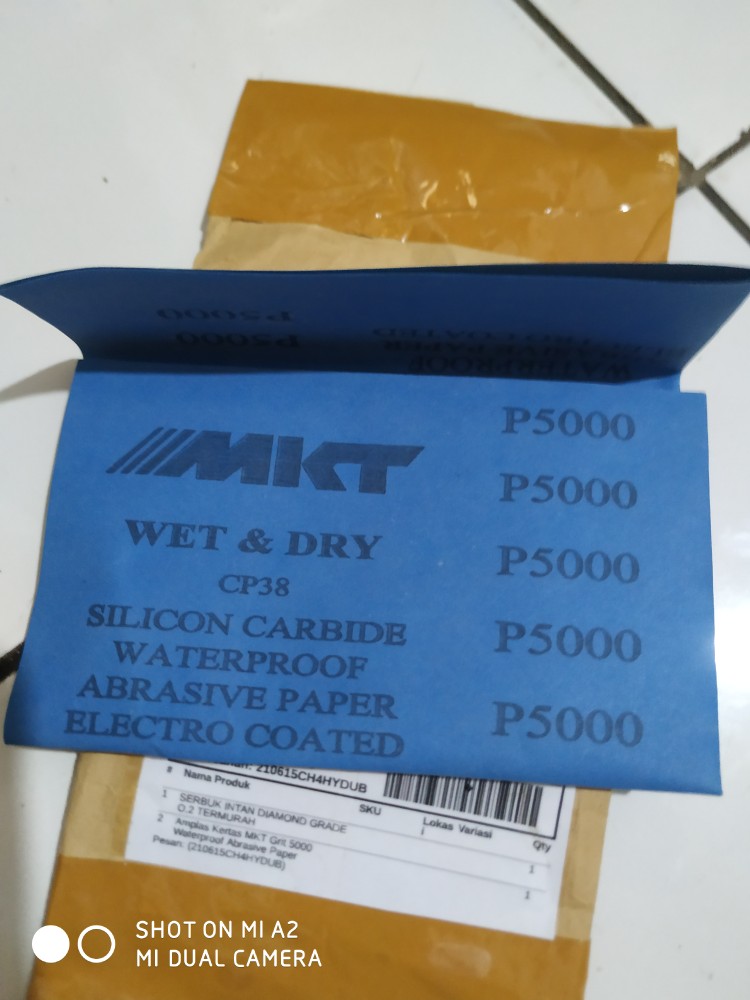 Amplas Kertas Mkt Grit 5000 Waterproof Abrasive Paper