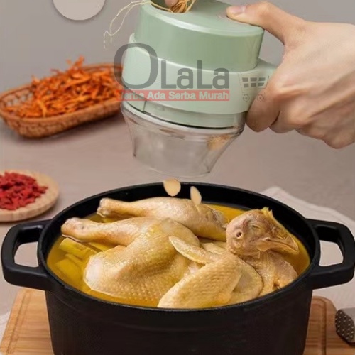 ELECTRIC HAND HELD COOKING HAMMER VEGETABLE FOOD CHOPPER PORTABEL SIMPEL MINIMALIS OLL-KB0008