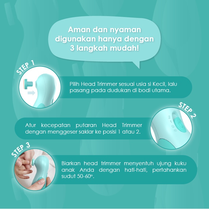 OONEW 2IN1 BABY NAIL TRIMMER SET / TB-2119