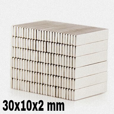 Magnet Neodymium ukuran 30mm x 10mm x 2mm