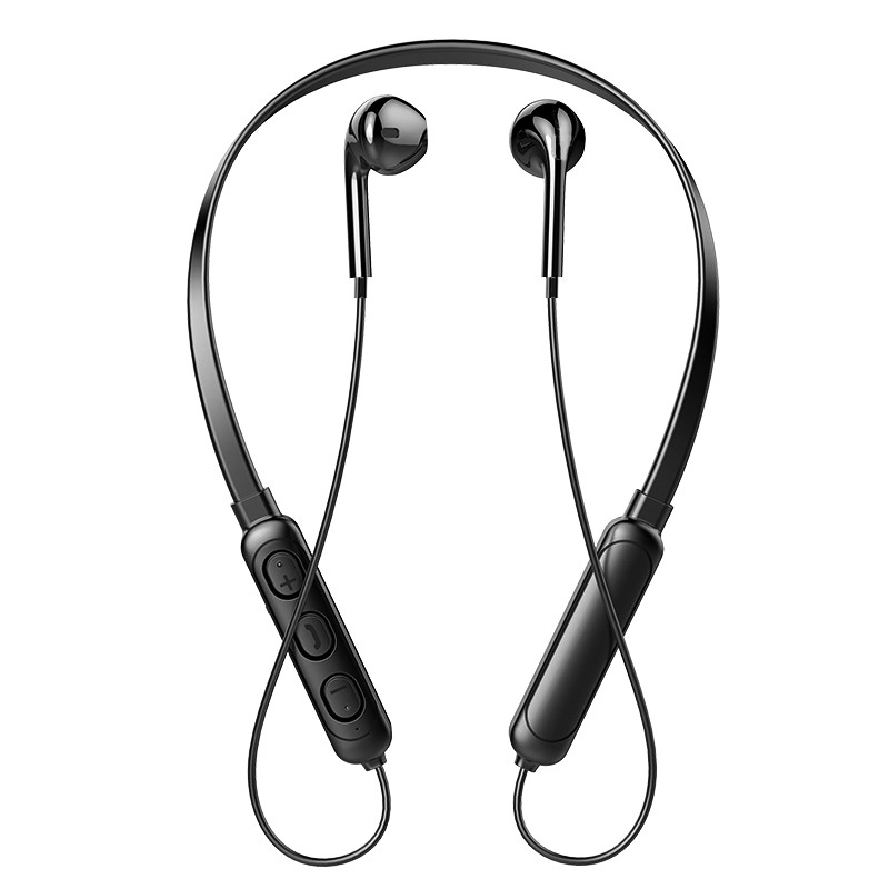 B7 Headset Bluetooth Leher Earphone Nirkabel Earphone Olahraga Stereo Earbud untuk Xiaomi Huawei Samsung Oppo Vivo Sony