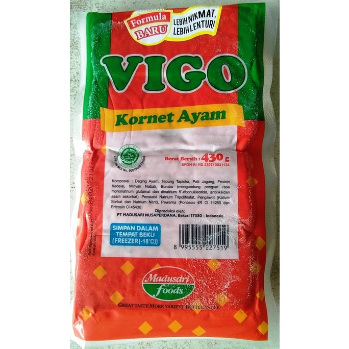 

Vigo Kornet Ayam430 gram